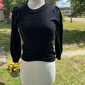 Black 3/4 sleeve sweater